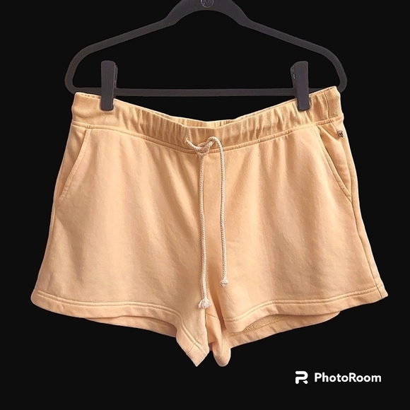 LOU & GREY Light Yellow Cozy Cotton Terry Shorts - Picture 1 of 10